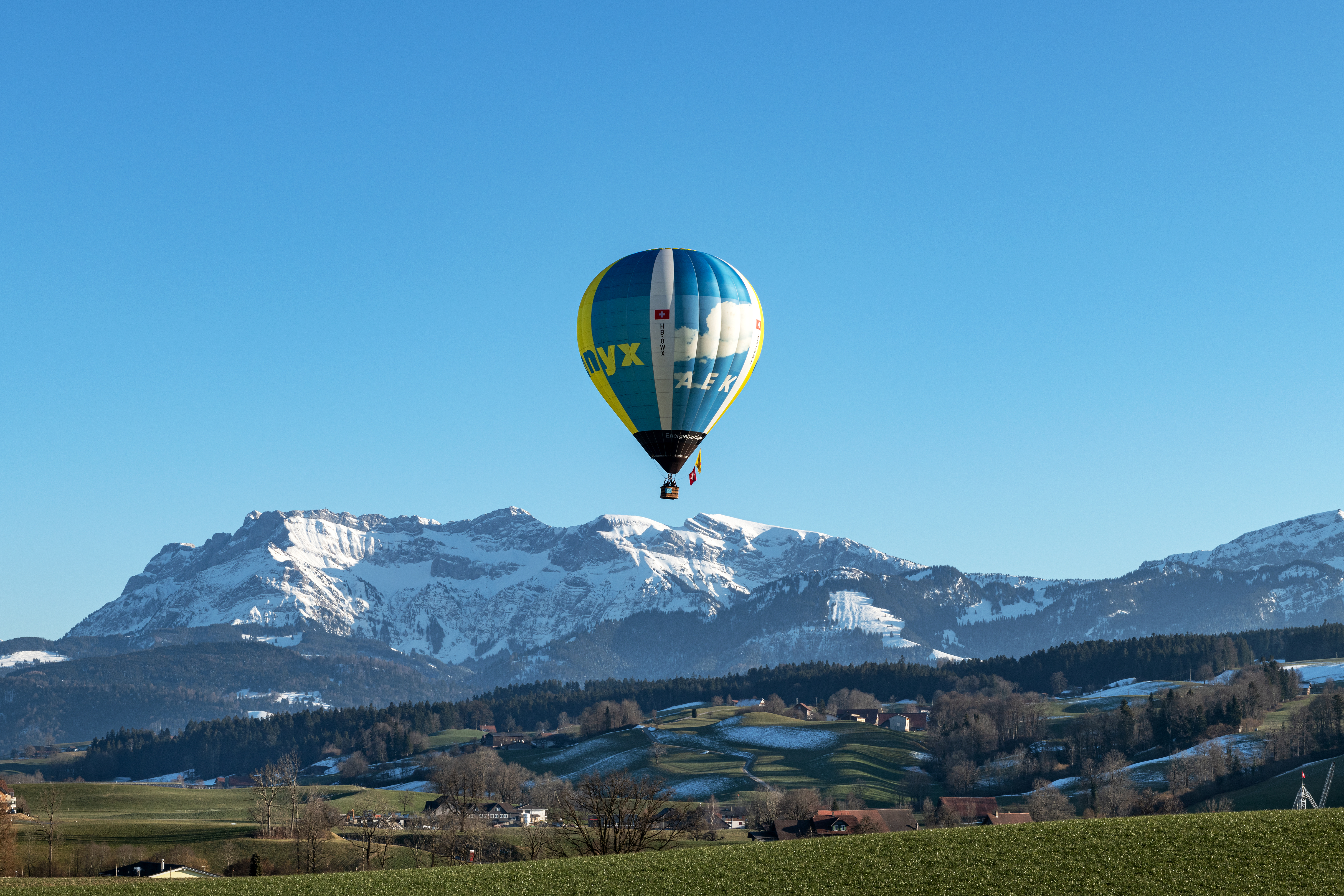 Ballon über dem Pilatus | Stefan Dubach, Ruswil
