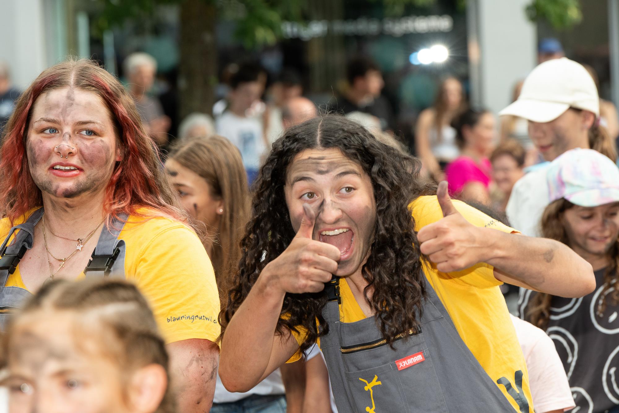 Impression Einzug Blauring Ruswil und Jungwacht Ruswil. Foto Stefan Dubach