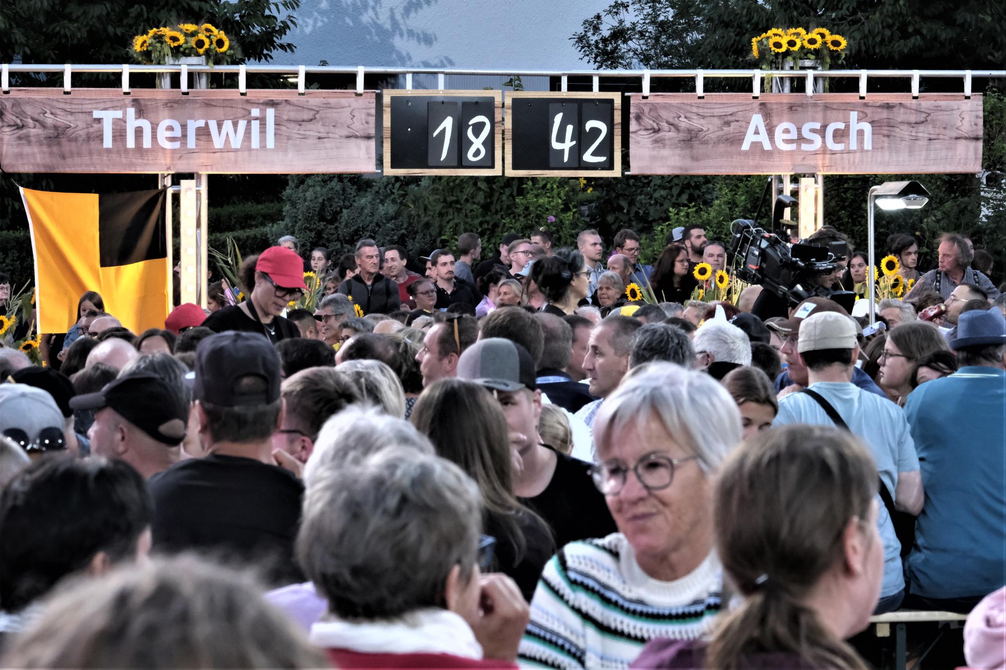 Therwil BL zieht gegen Aesch BL punktemässig davon und wird nächster Austragungsort. Foto Hannes Bucher