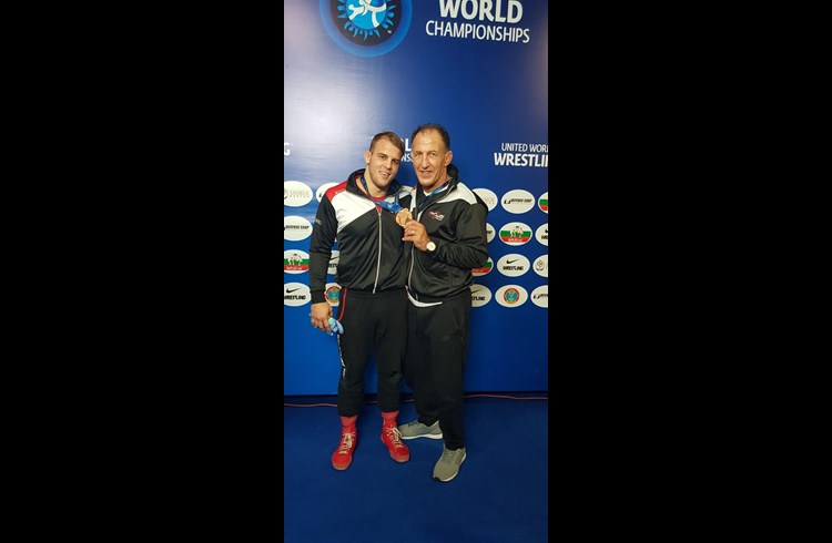 Stefan Reichmuth (links) mit seinem Trainer Nicolae Ghita. Foto zVg